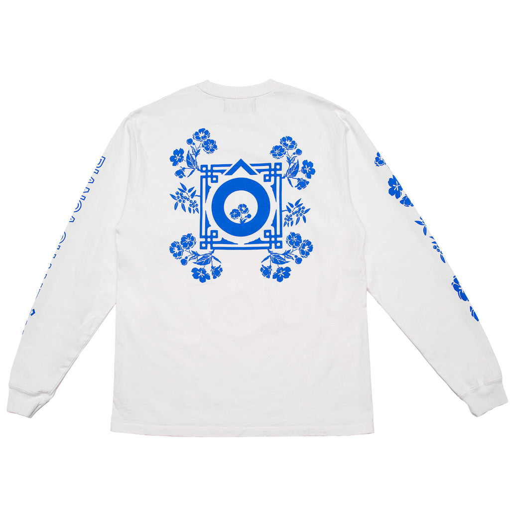 Vitriol Bixie Artificial White & Blue Layered Long Sleeve T-Shirt