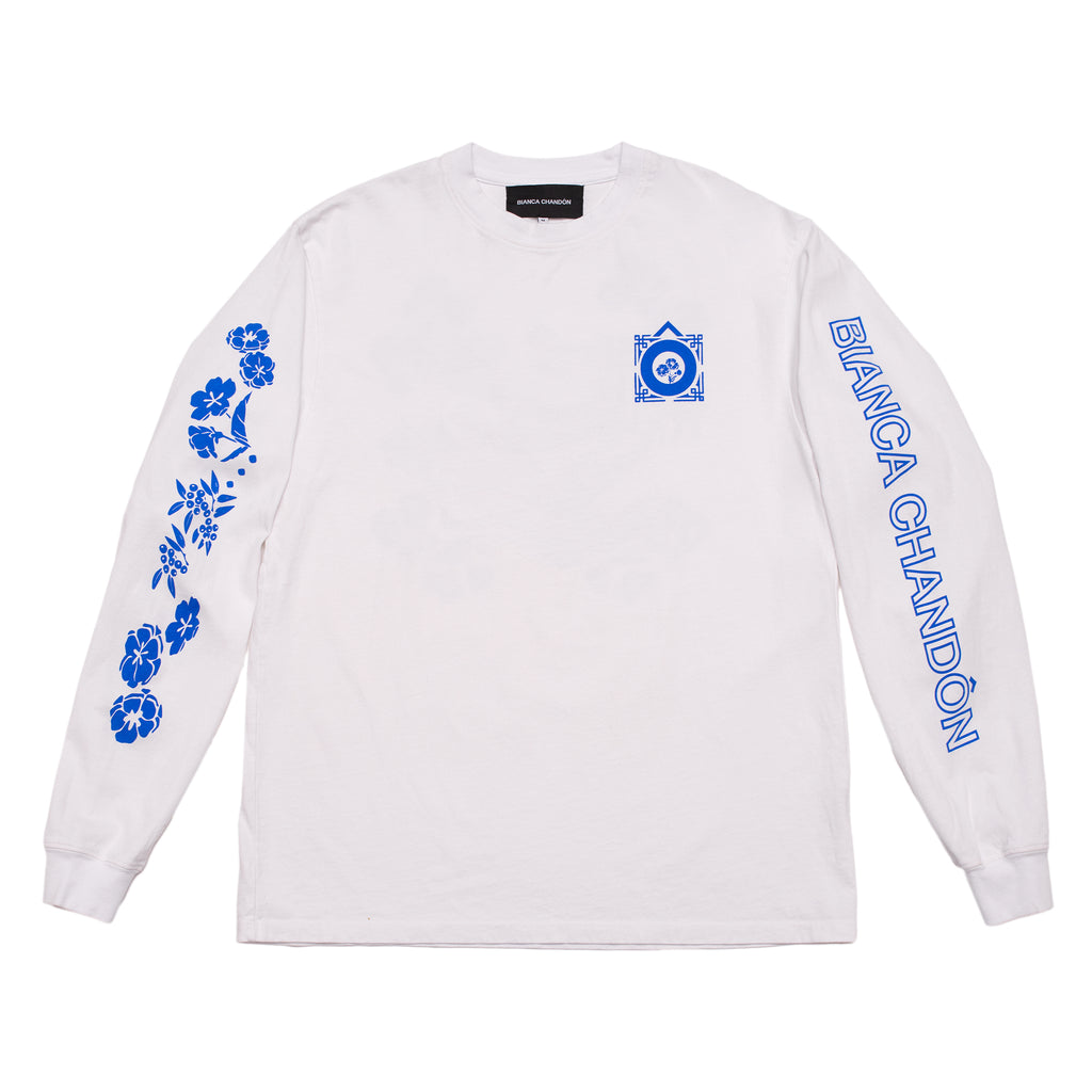 安齋肇×SANZOU Thermal Long Sleeve -WHITE×Blue- – sanzou