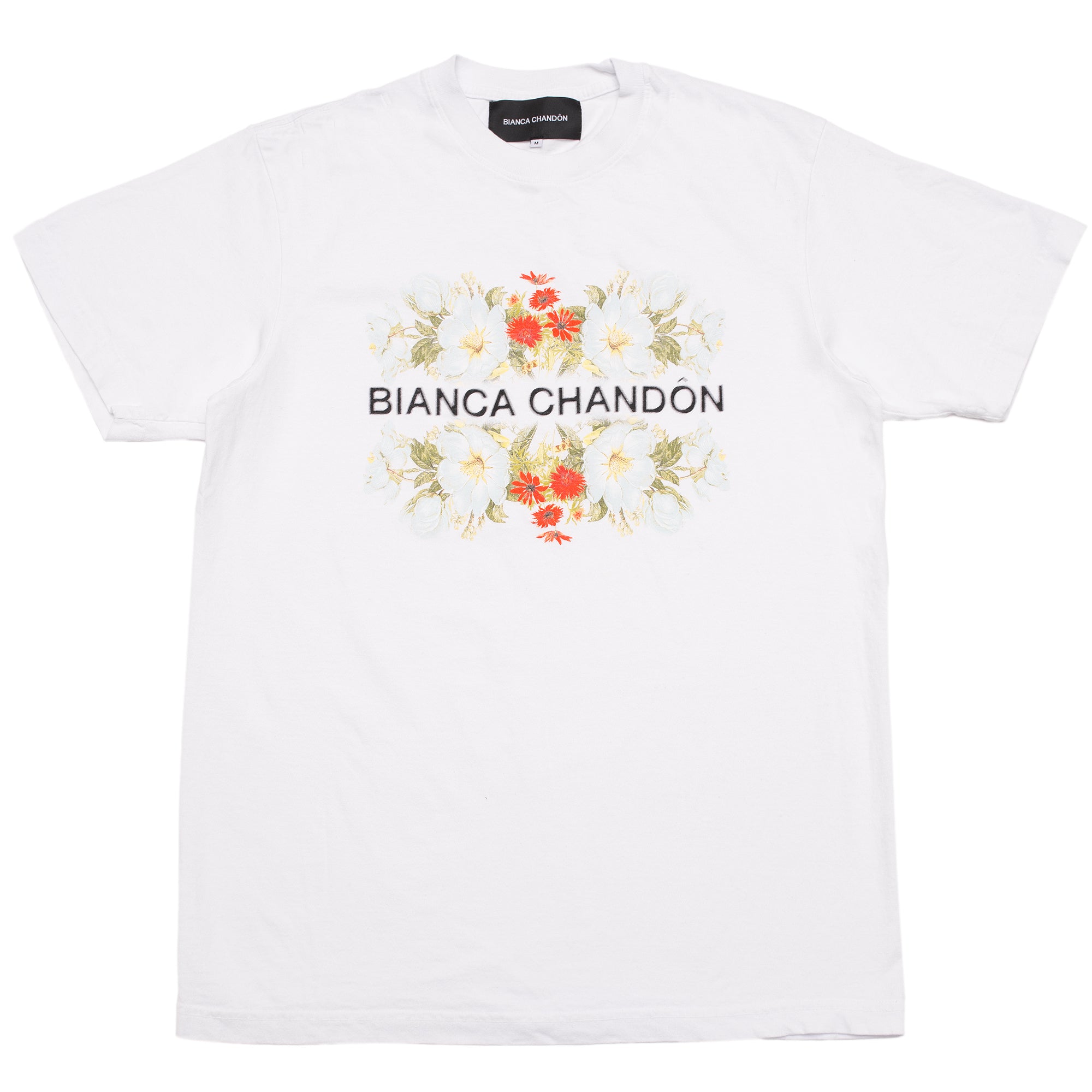 Floral Logotype T-Shirt - White – Bianca Chandon Floral Logotype T-Shirt - White – Bianca Chandon